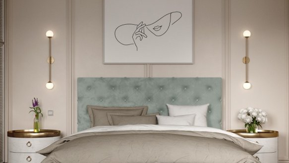 Ліжко м'яке двоспальне Віоріна Деко Велюр з підйомним механізмом та нішею для білизни 6