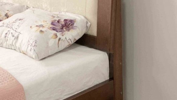 Ліжко двоспальне дерев'яне Дрімка Орфей Бук 26