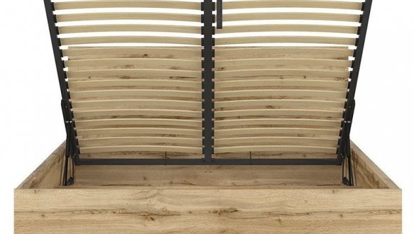 Кровать двуспальная BRW Poland LOZ/160/B Tetrix / Тетрикс с подьемним механизмом и нишей для белья ДСП 8