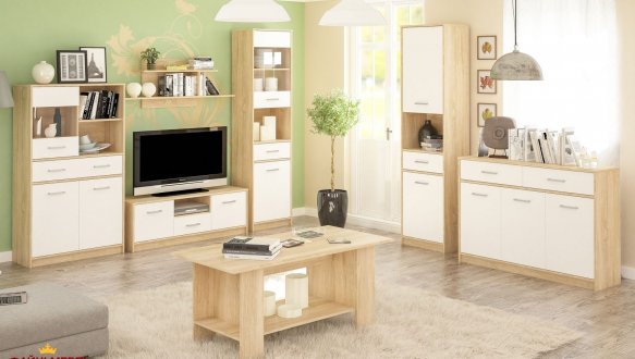 Шкаф 6Д2Ш Mebel Service Типс 3 дверный белый 160 см 0