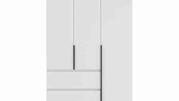 Шкаф распашной комбинированный 3-дверный Art In Head №2 Light 120см 4