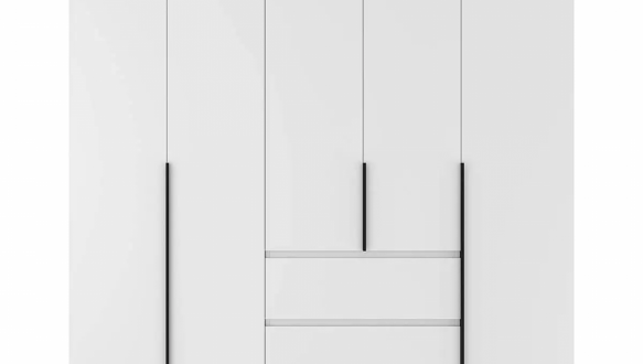 Шкаф распашной комбинированный 5-дверный Art In Head №4 Light 200 см 4