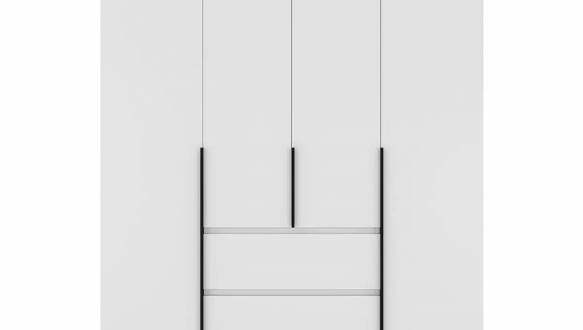 Шкаф распашной комбинированный 4-дверный Art In Head №1 Light 160 10