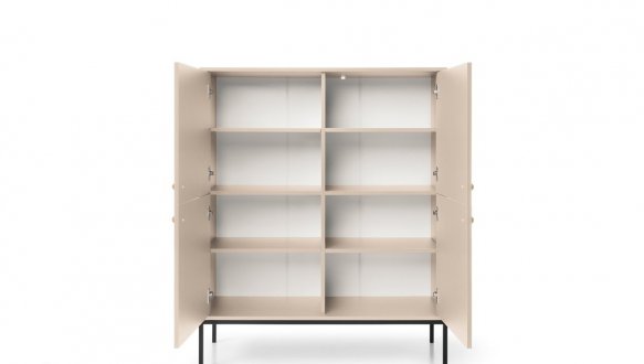 Комод высокий черные ножки MK104 Mono 2