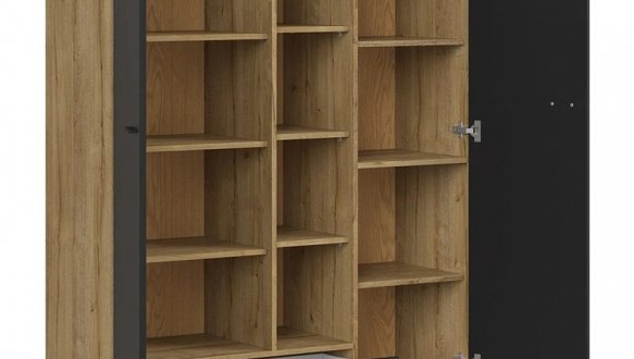 Шкаф BRW Poland REG2D1S/U Zenda 2 дверный дуб 117 см 3