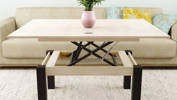 Стіл-трансформер B-Fly Art In Head Гікорі Рокфорд Світлий / Венге