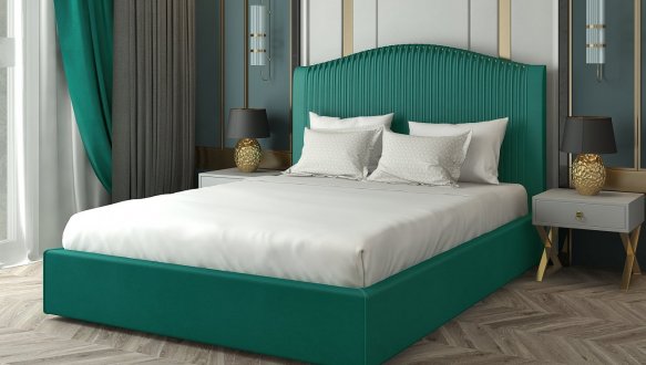 Кровать мягкая двуспальная Лев Тоскания 2