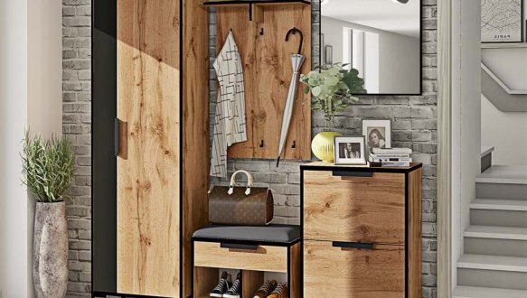 Модульний передпокій Комфорт Меблі ВТ-4068 Лофт Дуб золотий