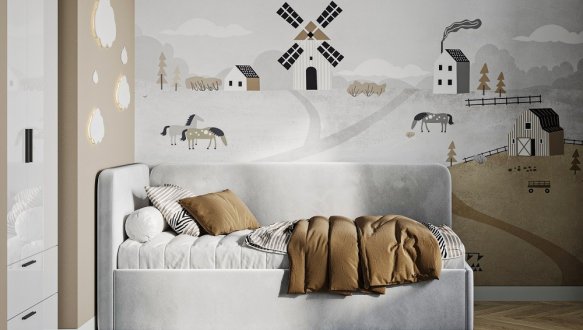 Ліжко підйомне з каркасом 0,9х2,0 Хеппі 3