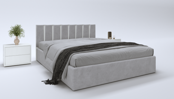 Кровать деревянная с мягкой вставкой DrevKO Верона 1 0