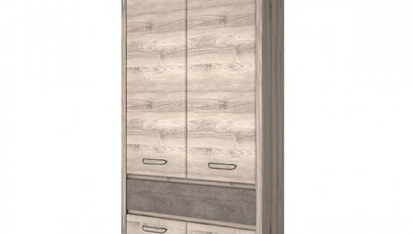 Шафа 4D1S Mebelbos Jazz 2 дверна каштан найробі 87 см