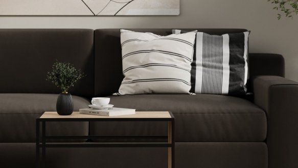 Придиванный стол-трансформер Fiji Double Дуб сонома/Черный 0