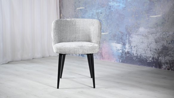 Стул M-215 устричный + черный 10