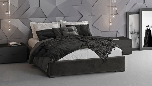 Кровать мягкая Woodsoft Napoli / Наполи 3