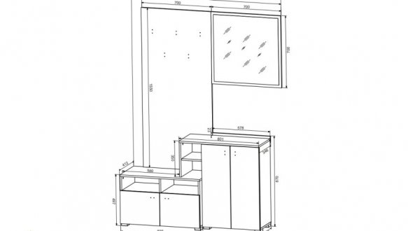 Прихожая Эбро Тоффи / Дуб кремона торро 0