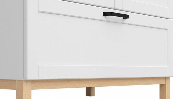 Шкаф SZF2D1S BRW Poland Haga 2 дверный белый 3