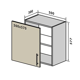 №52 Тумба верхня 50 Люкс RODOS