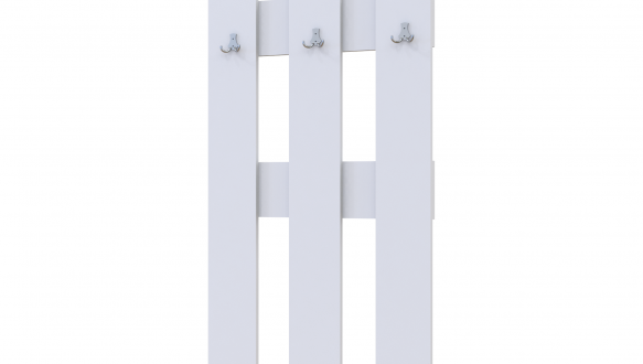 Вішалка для одягу біла Н1