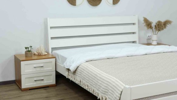 Ліжко двоспальне дерев'яне Дрімка Глорія Бук 24