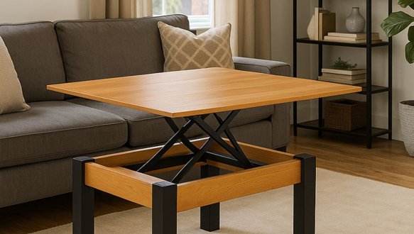 Стіл-трансформер B-Fly Art In Head Вільха темна / Венге