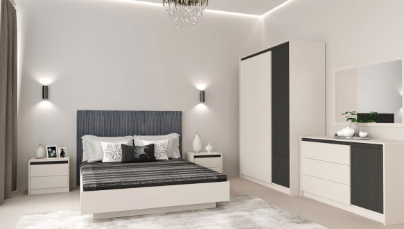 Спальня Monako/Монако Гербор №2 з комодом 1D3S та тумбами