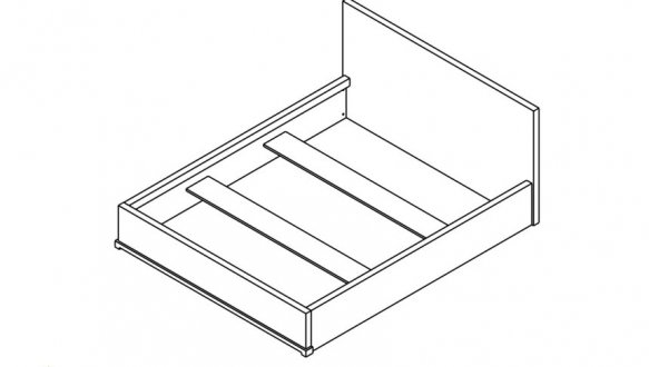 Кровать (Каркас) LOZ160 Стемма 3