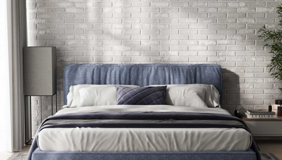 Кровать мягкая двуспальная Woodsoft Bern / Берн 2