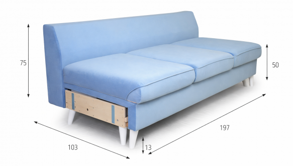 Диван 3ЕН Хеннеси Мебель Стиль