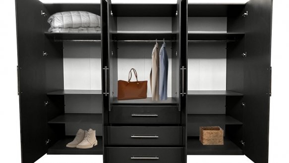 Шкаф 6дв 3шх Миромарк Магнум 6 дверный антрацит 294 см 2