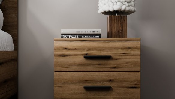 Тумба прикроватная с двумя ящиками Art in Head Ascet / Аскет 0