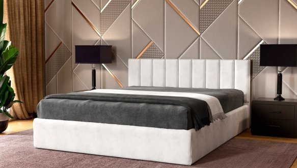 Кровать мягкая двуспальная Arbordrev Рафаель 1