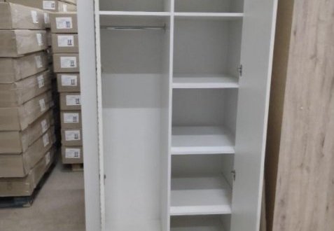 Шкаф Neman Нордик 2 дверный белый 106 см 3