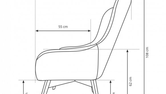 Крісло м'яке Elis Caro 4