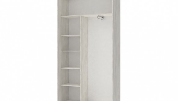 Шкаф-купе Дорос Сити Лайт белое дерево 2 дверный 120 см 0