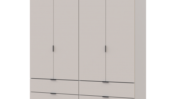 Шкаф Дорос Гелар кашемир 4-х дверной 155 см