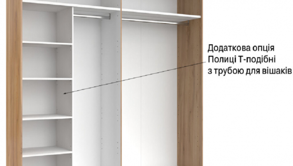 Шкаф-купе Миромарк Империя 2 дверный белый 250 см 10