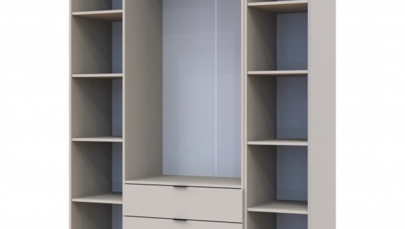 Шкаф Дорос Гелар кашемир с Этажеркой 3-х дверный 154,4 см 2