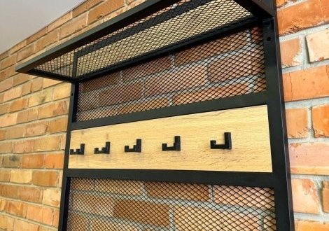 Вешалка LOFT Дуб Тахо / Чёрный мат MebliRoMax 3