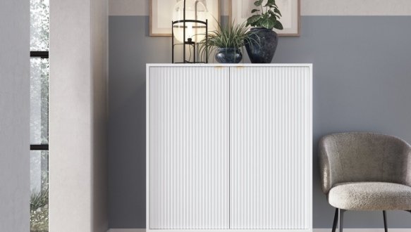 Модульна гостиная Белый/Золотые ножки Nova 3