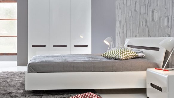 Ліжко двоспальне LOZ 160 BRW Poland Azteca trio / Ацтека тріо МДФ 2