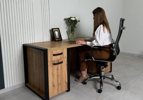 Стіл LOFT Дуб Сонома / Чорний мат MebliRoMax 0