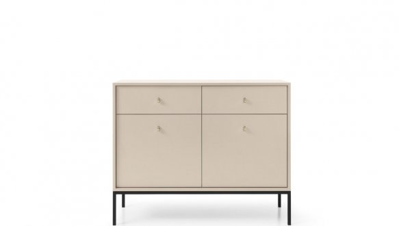 Комод Моно / Mono MKSZ104 Бежевый/черные ножки 2