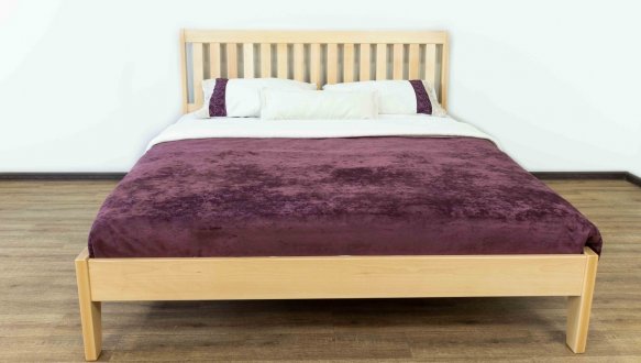 Ліжко двоспальне дерев'яне Дрімка Каміла Бук 0