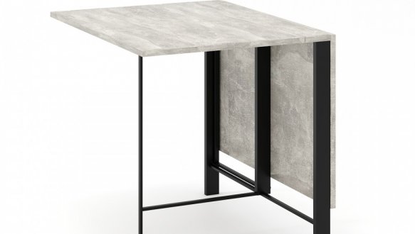 Стіл-трансформер Voody Ательє світлий/Чорні ноги 1