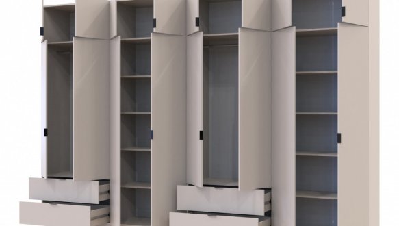 Шафа для одягу Дорос Лукас кашемір 8 дверна 360 см 0