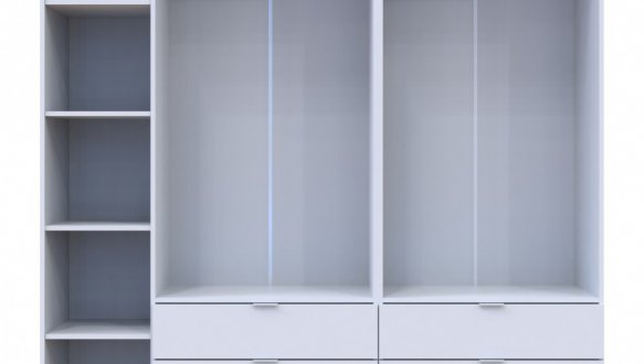 Шкаф Дорос Гелар белый 5 дверной 193,7 см 2