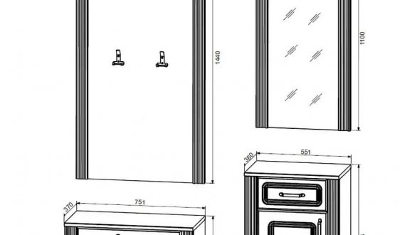Вішак WIE75 Канді Білий альпійський / Дуб стірлінг / Білий матовий 2