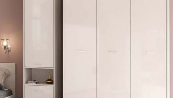 Шафа 3д КС Ліра 3 дверна білий 150 см 2