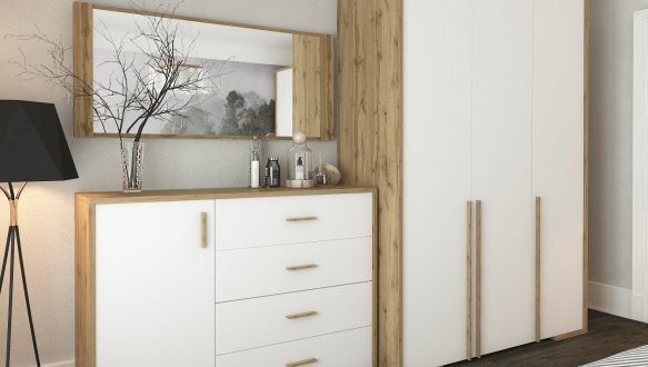 Модульна спальня Франческа/Francheska Сокме Дуб Вотан/Білий 0