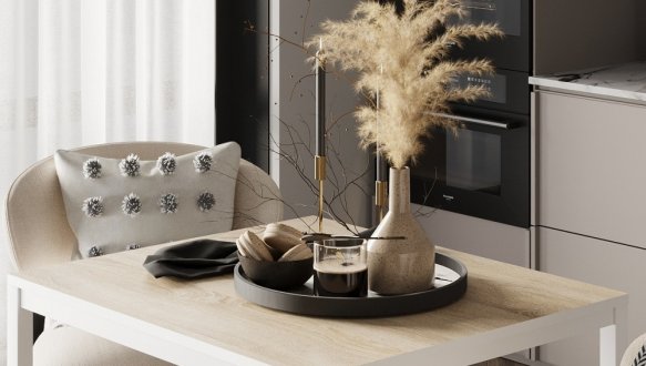 Обеденный стол Brevity Loft mini Дуб сонома/Белый металл 0